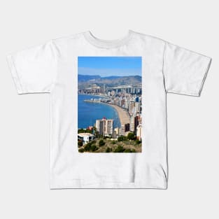 Benidorm Skyline Cityscape Costa Blanca Spain Kids T-Shirt